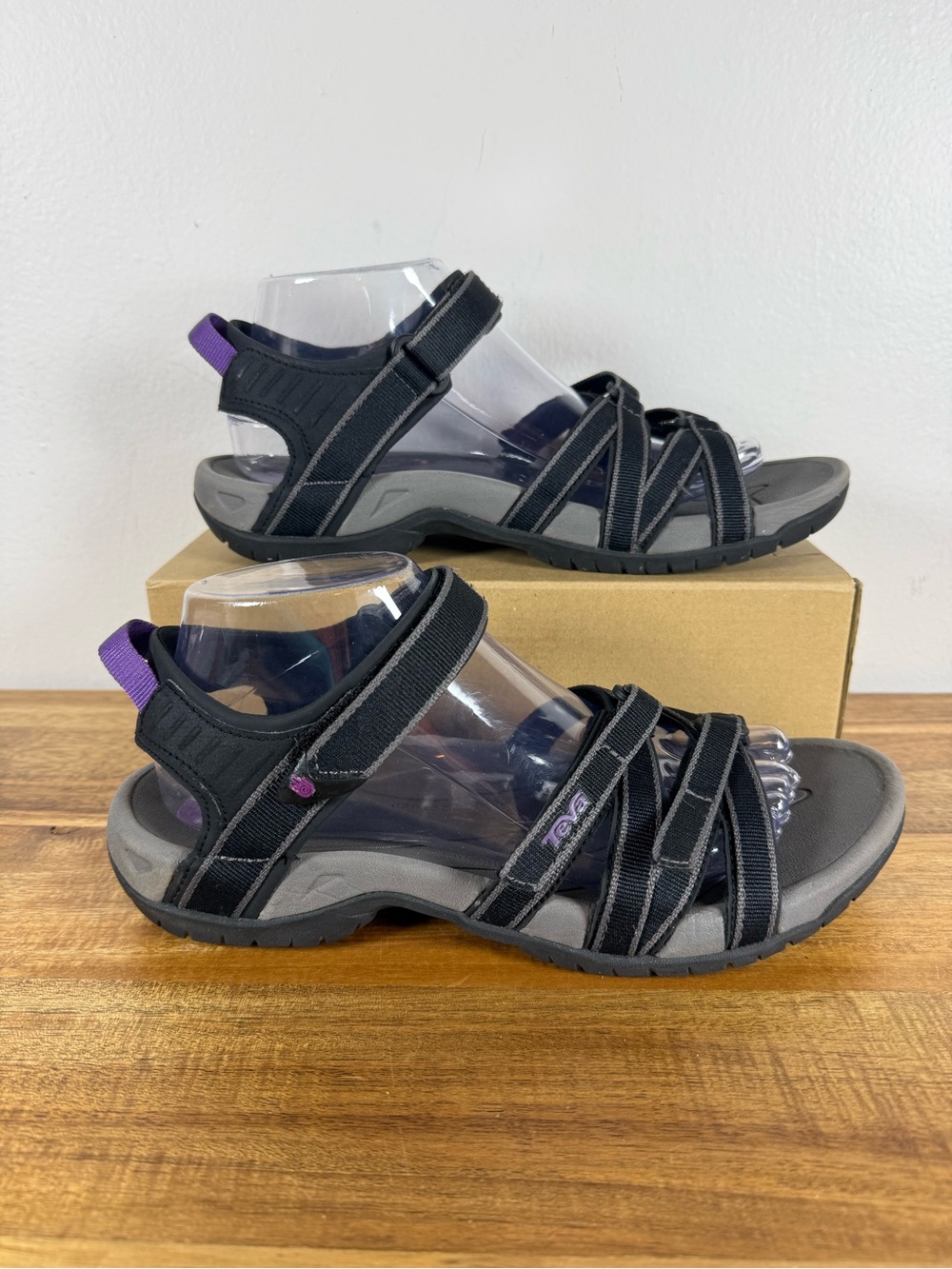 Teva Tirra Water Hiking Sandals Black/Purple Size 9 - Picture 13 of 13